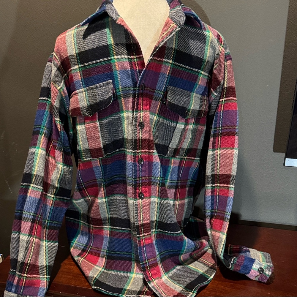 Vintage 90’s Polo Ralph Lauren Colorful Plaid Button-Down Shirt